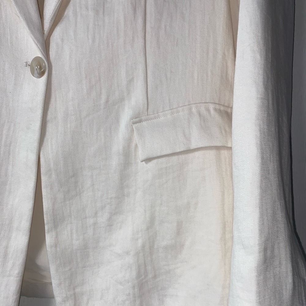 Dynamite Off-White Single-Button Notch Lapel Blaz… - image 5